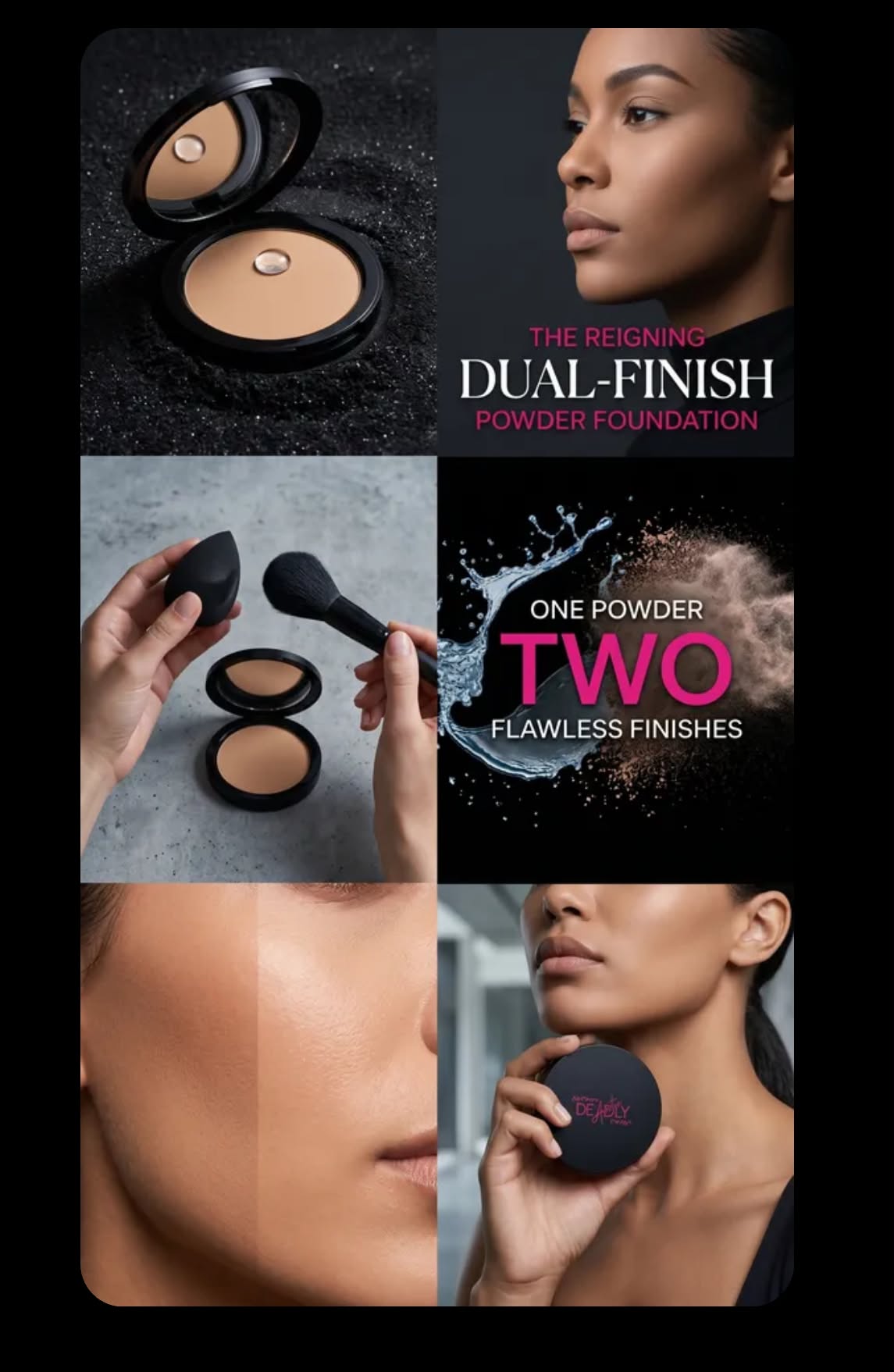 Dual Blend Powder Foundation - Cinnamon ~33~ – Deadly Auntie Beauty